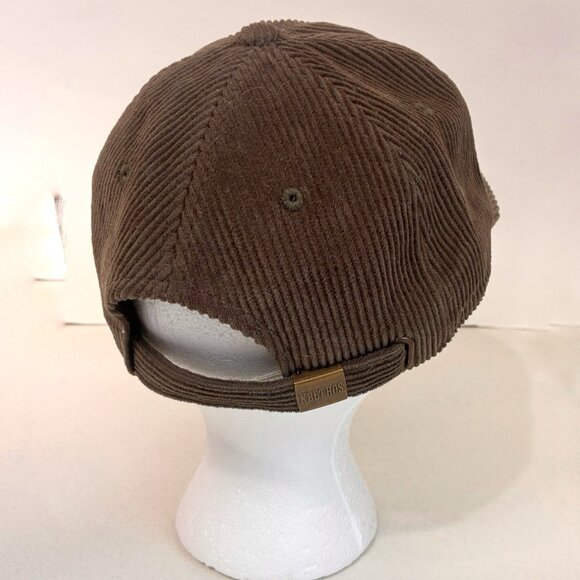 KBETHOS Corduroy 5-Panel Adjustable Baseball Cap Moss Green Fall Unisex - Picture 3 of 10